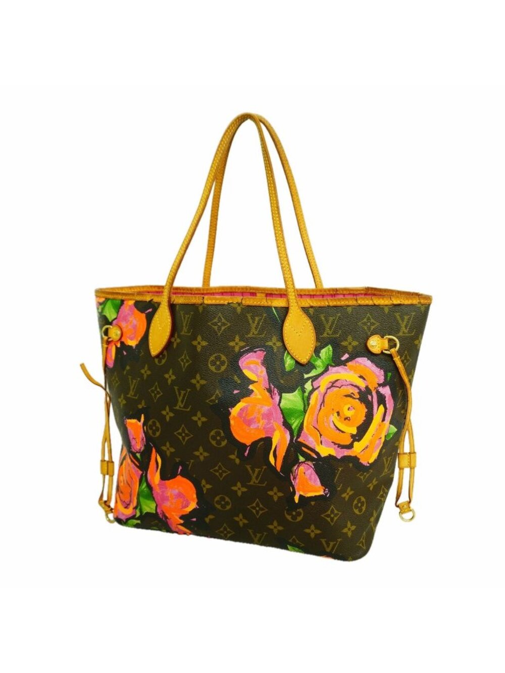 Louis Vuitton Tote Bag Monogram Rose Neverfull MM Brown